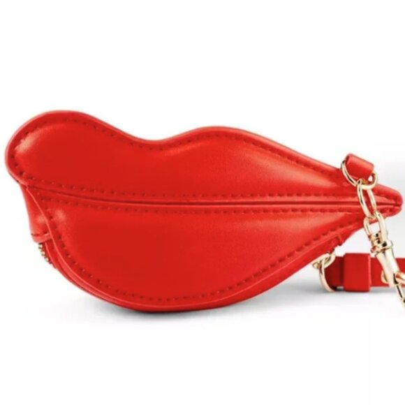 NWT Red DVF for Target Lips Coin Pouch Purse Bag Charm Accessory - Picture 1 of 2